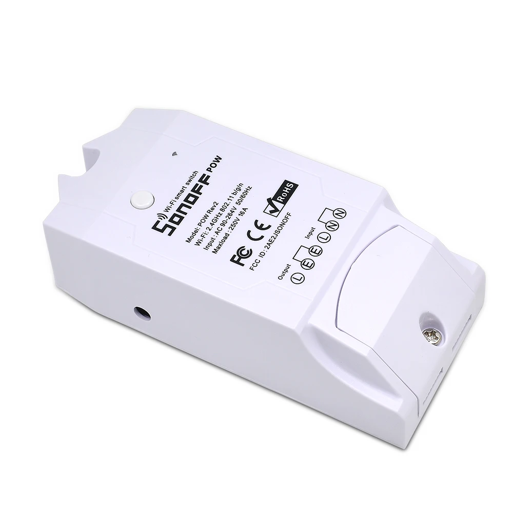 Sonoff Pow R2 Wifi умный домашний коммутатор, домашний комплект 16А 3500 Вт, монитор энергопотребления, потребление энергии тока, поддержка Alexa google Home