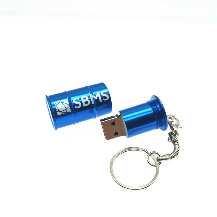 Металлический флеш-накопитель usb 2,0 с логотипом Custome и масляной бутылкой+ брелок для ключей 4 ГБ 8 ГБ 16 ГБ 32 ГБ 64 ГБ Usb флеш-накопитель