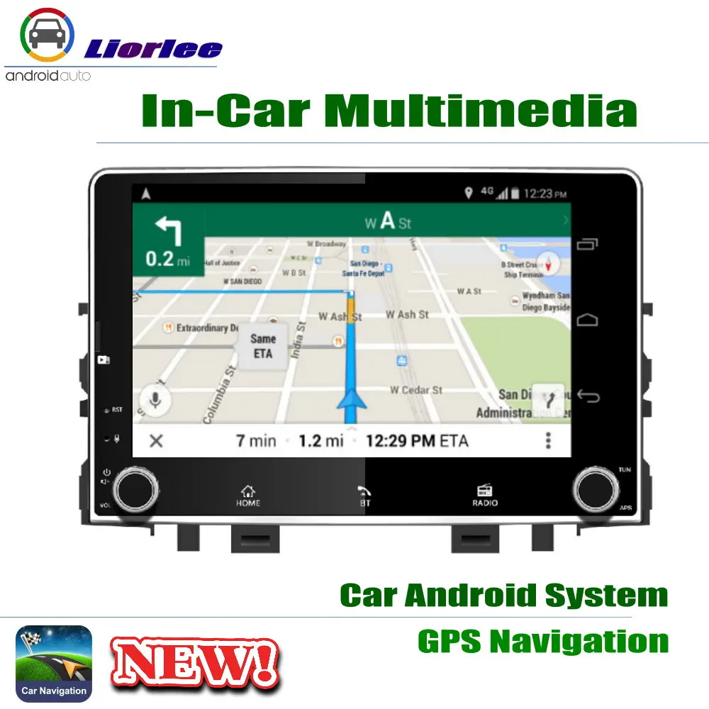 " HD 1080 P ips ЖК-экран Android 8 Core для Kia Rio(YB)~ автомобильный радиоприемник BT 3g/4G wifi AUX USB GPS Navi мультимедиа