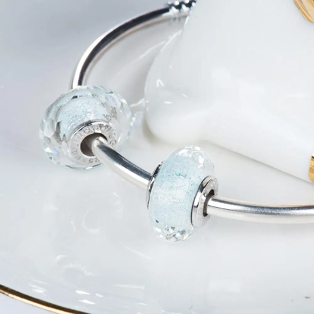 Светло голубые красочные блестящие фотообои серебряные подходящие браслеты