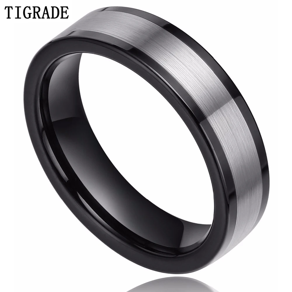 Кольцо мужское/женское вольфрамовое с гравировкой 6 мм | Украшения и аксессуары