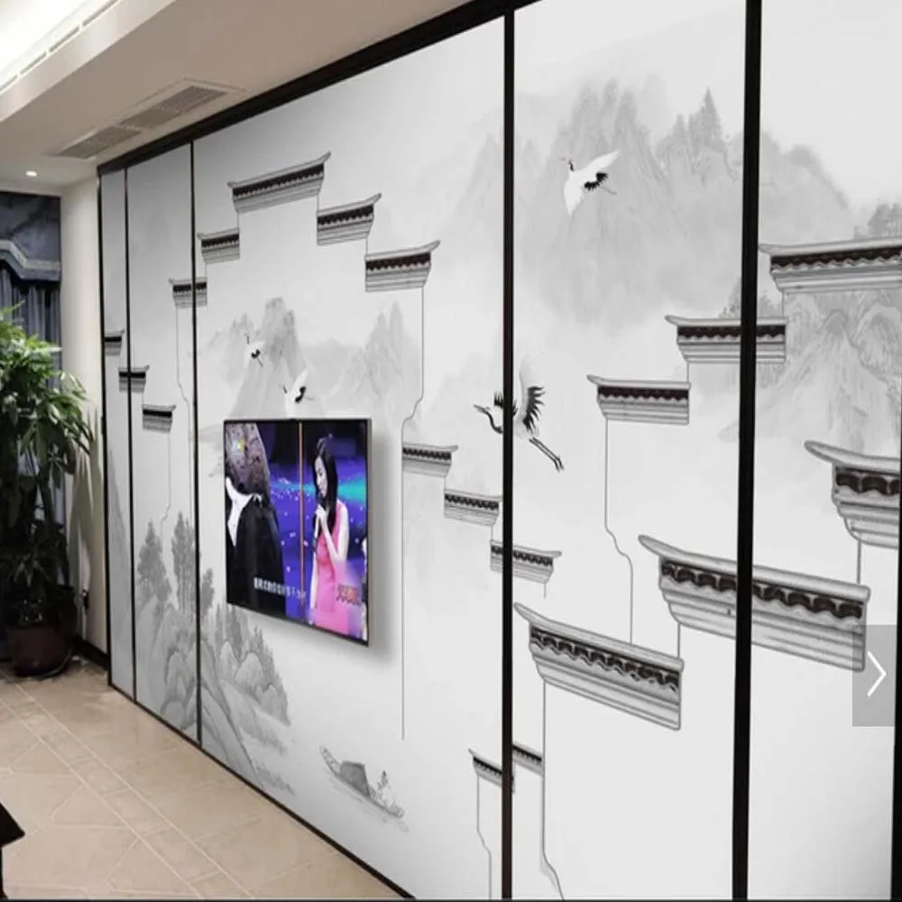3D тисненые фотообои роспись для гостиной настенное украшение на заказ в