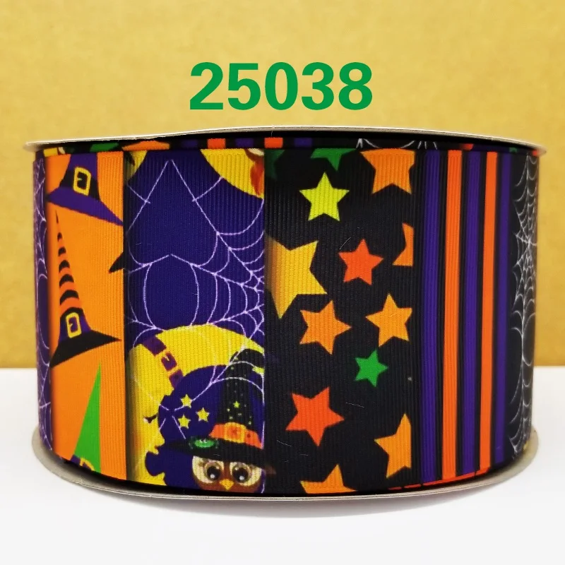 Бесплатная доставка 50 ярдов на размер рандомная печатная grosgrain лента 25042|Ленты