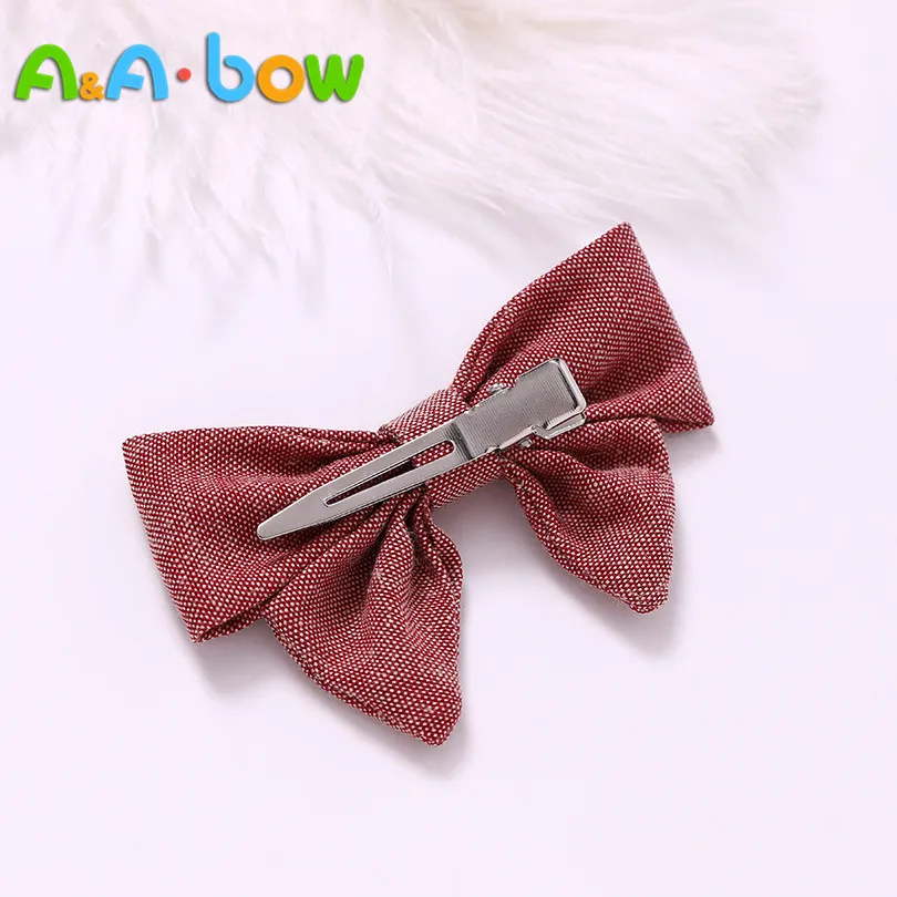 Horquillas con lazo para ni&ntilde;a, horquillas hechas a mano de 9 colores, 1 unidad/colores, accesorios para el cabello para beb&eacute;, horquillas con lazo-0