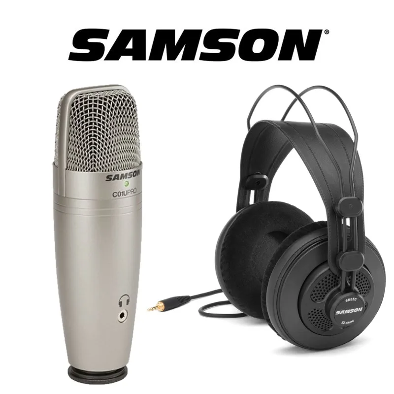 Оригинальные наушники SAMSON C01U Pro ( Samson SR850) конденсаторный USB микрофон для студийной