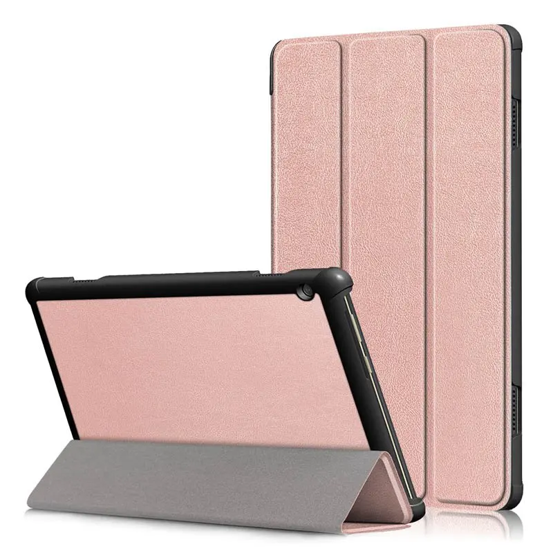 gold Тонкий чехол с подставкой из искусственной кожи чехол для lenovo Tab M10 TB-X605F 10,1 дюймов чехол для lenovo Tab M10 10,1 чехол для планшета - Цвет: gold