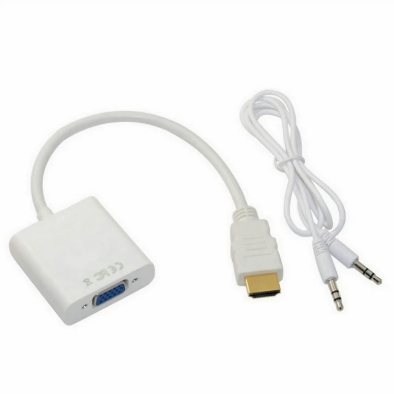 HDMI совместимый адаптер VGA переходник штырь гнездо с аудиовыходом 3 5 мм для PS3 Xbox360