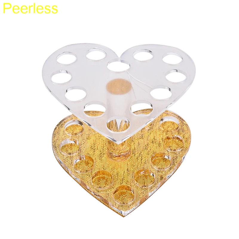 Peerless 12 отверстий золотистого и серебряного цвета держатель для ручки в форме