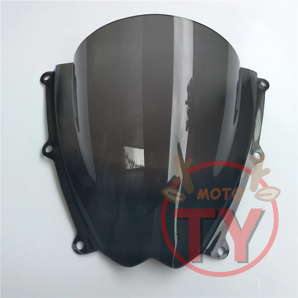 Черный Мотоцикл для Suzuki GSXR1000RR K7 2007 2008 GSXR 1000 GSXR1000 R лобовое стекло ветровое стекло двойной пузырьковый ветер дефлекторы - Цвет: Черный