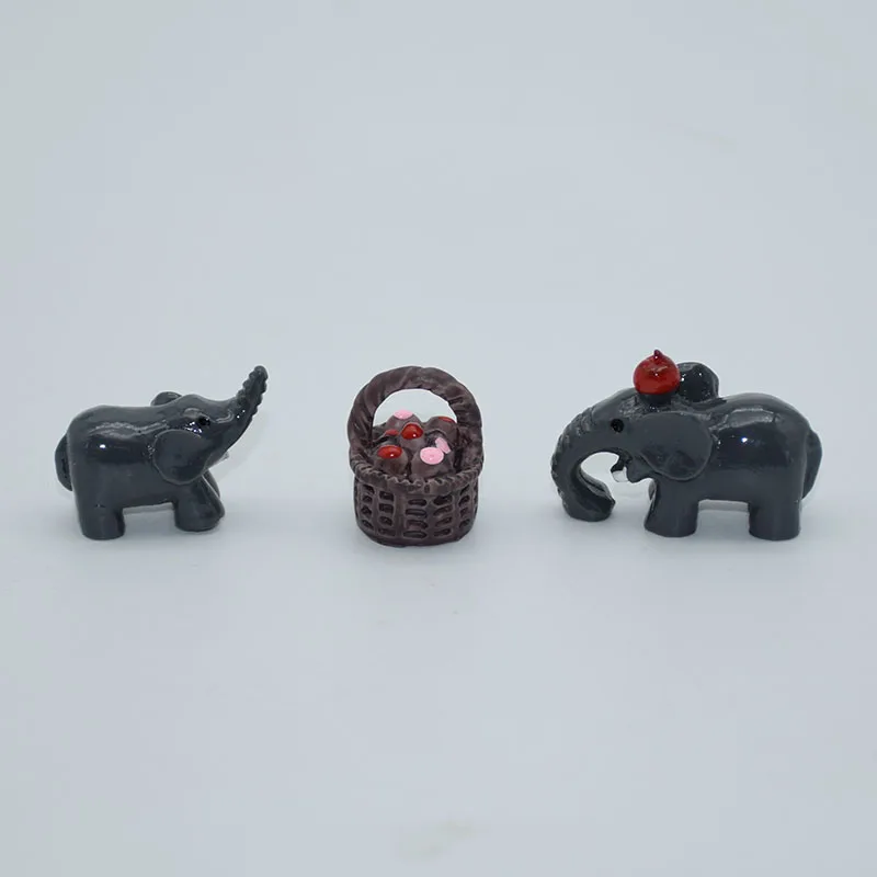 3 шт./компл. с изображением утки лягушки ежик статуя слона фигурка микро ремесла