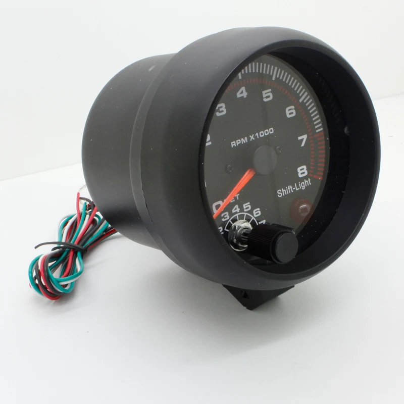 3 75 &quotАвтомобильный оборотов в минуту Тахометр автомобильный Измеритель света 0