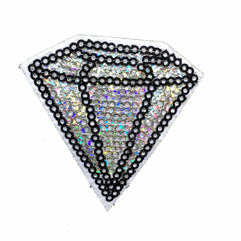 

10pcs/lot Small Sequins Diamond Patches for Clothes DIY Garment Accessory Iron on Paillettes Appliques Sequined Patch