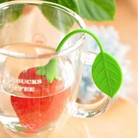 strawberry shape silicone tea infuser mesh tea pot infuser filter loose tea leave bag holder strainer kitchen bar tool drinkware