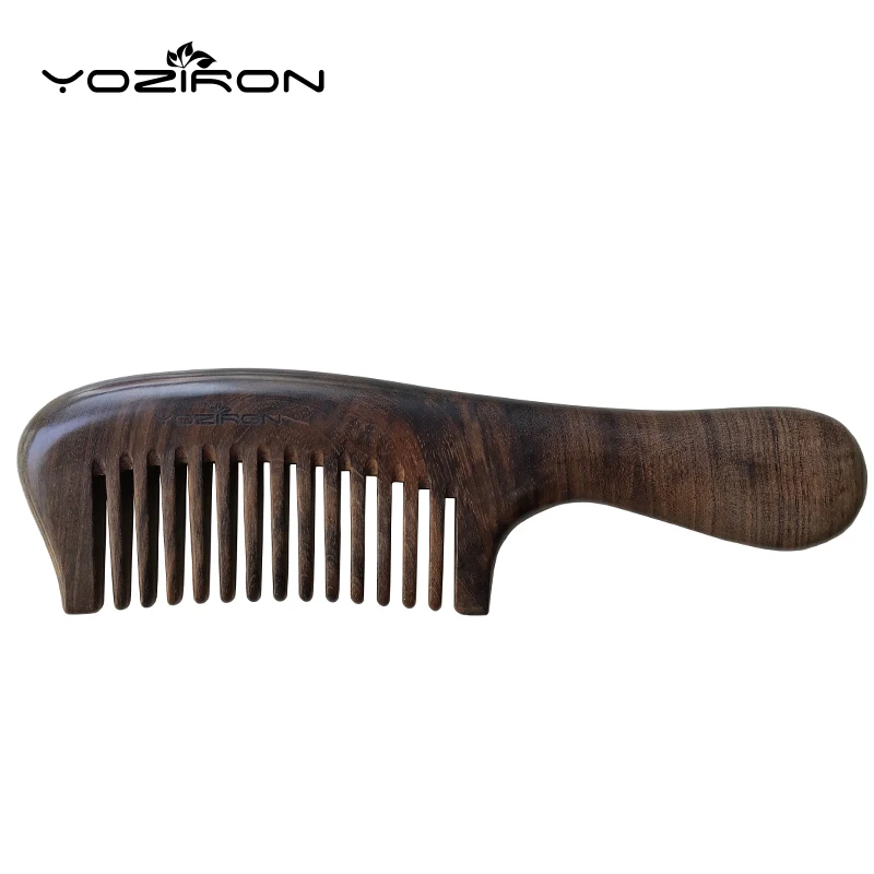 YOZIRON высокое качество широкий зуб Бутик волос деревянные расчески драгоценный