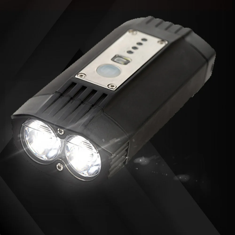 Водонепроницаемый светодиодный Передний фонарь для велосипеда + Задний защитный