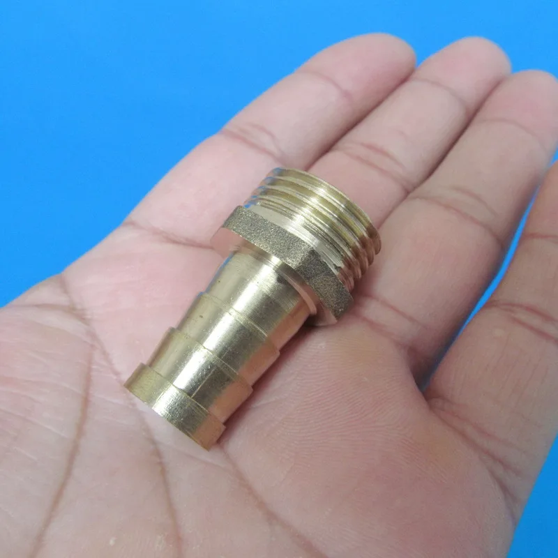14 мм шланг колючий хвост до 1/2 &quotPT BSP наружная резьба прямой латунный соединитель