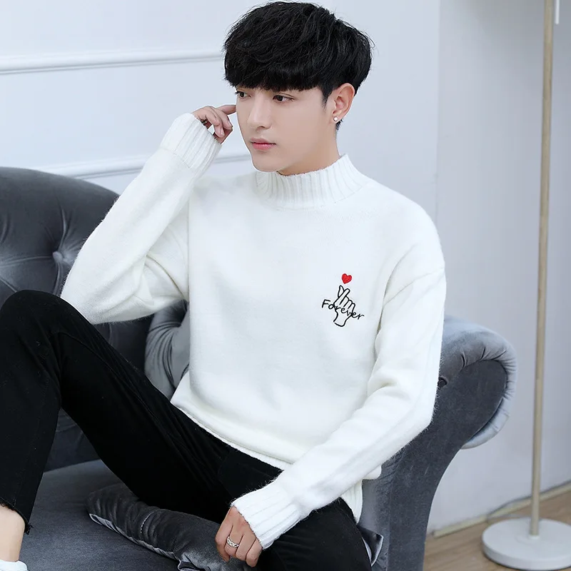 Мужской свитер с длинным рукавом Повседневный шерстяной кардиган в Корейском