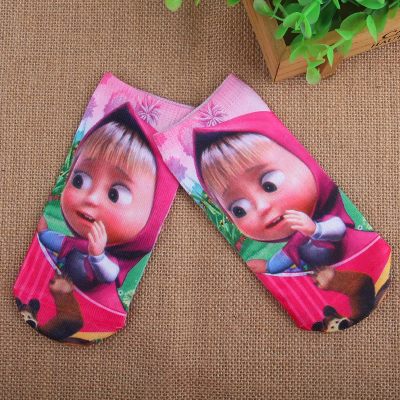 1 пара Детские хлопковые носки с мультяшным принтом 24 #|children socks|kids sockssocks girls |