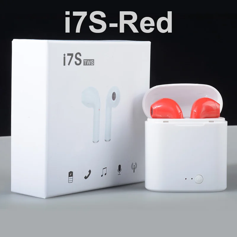 Беспроводные наушники Bluetooth I7 i7s TWS спортивные наушники-гарнитура с микрофоном