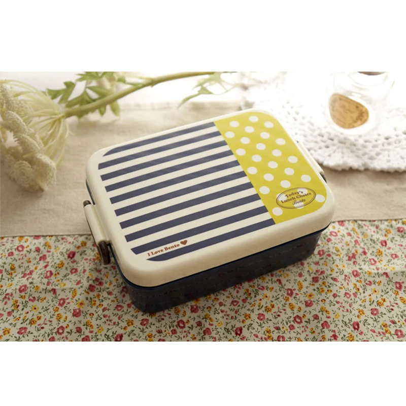 Японский однослойный Ланч-бокс микроволновая пластиковая герметичная коробка