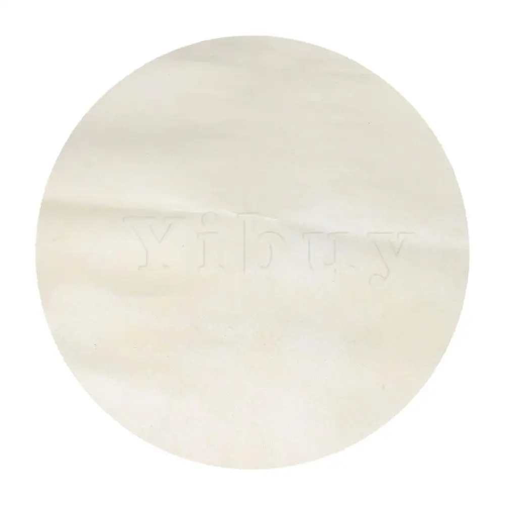 Yibuy 40x40x0,1 см Бонго барабан шаманские барабаны 1" Африканский бубен аксессуары тонкая кожа барабаны материал головы бежевый