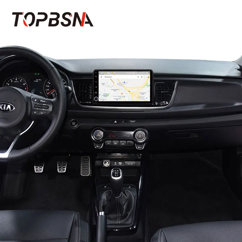 Автомобильный мультимедийный плеер TOPBSNA проигрыватель на Android 10 для KIA RIO 2017 2018 2 din