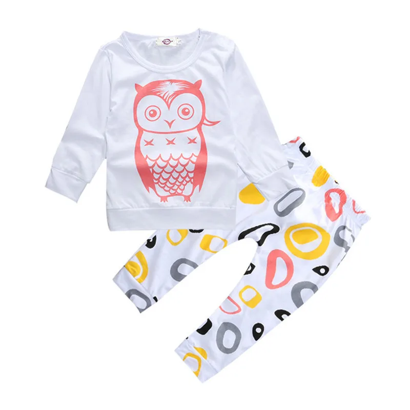 

Baby's Sets Newborn Baby Boys Girls Clothing Long Sleeve Tops+Trousers 2 Piece Suits Newborn Cotton Autumn Pullover Clothes