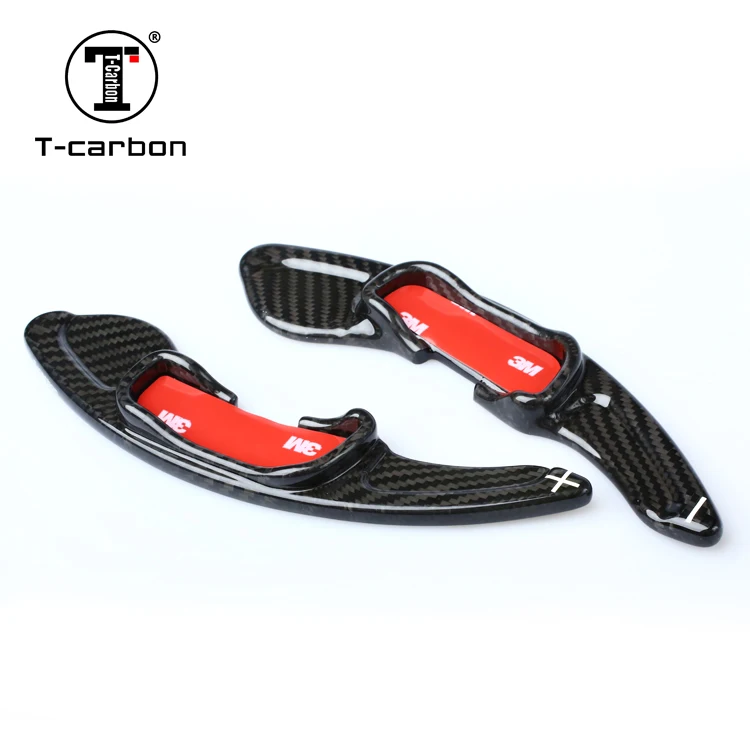 Carbon Fiber Black Автомобильный Стайлинг, внутренняя часть из настоящего углеродного волокна, рычаг переключения передач, удлинитель лопастей для Mazda Axela Atenza CX-5 CX-4 - Название цвета: Carbon Fiber Black