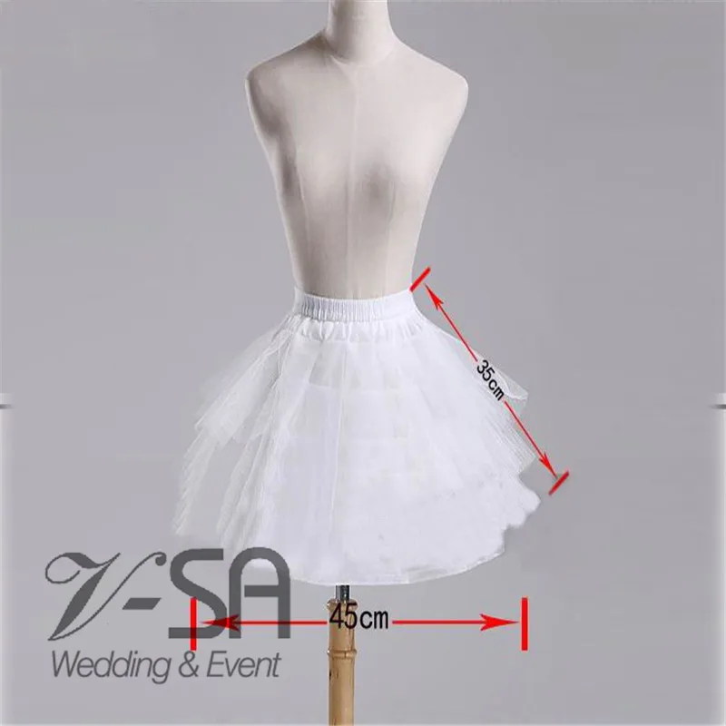 Детская нижняя юбка в наличии трехслойная белая короткая юбка-подъюбник с