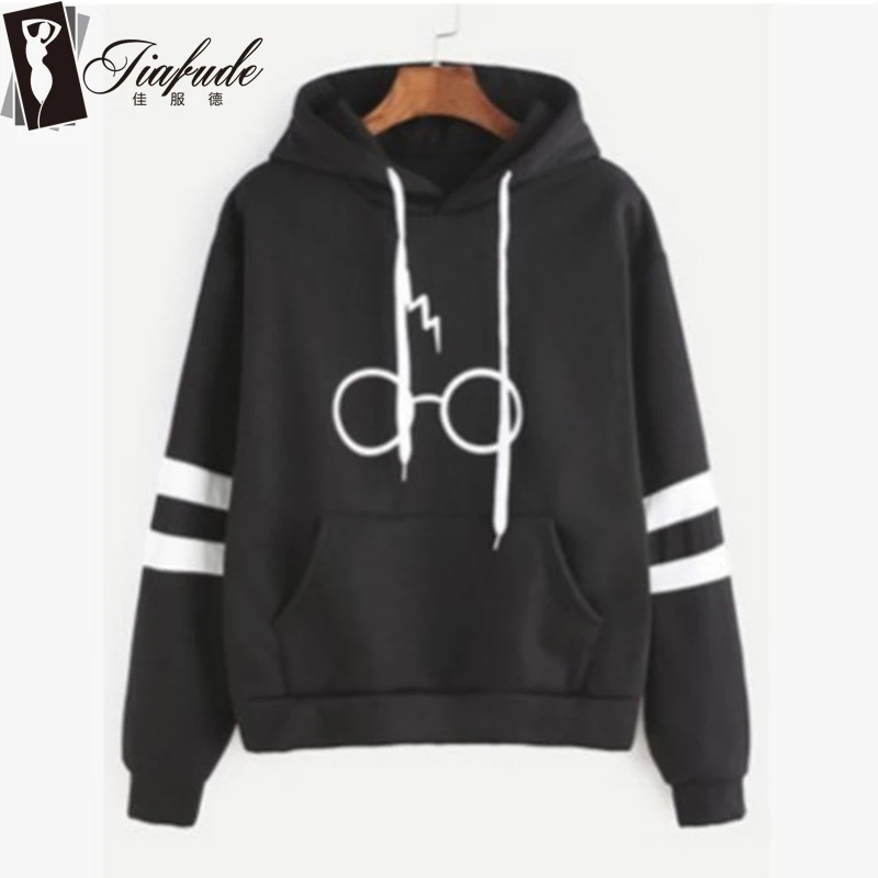 Серый Blast очки молния печати с длинным рукавом плюс Размеры Свободные толстовки