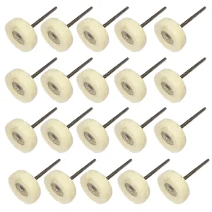 Полировальные фетровые колеса с оправкой для вращающихся инструментов, хвостовик 2,35 мм, Упаковка из 20