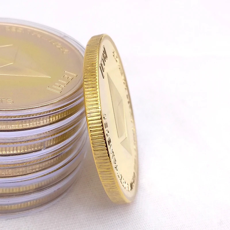 Позолоченные Эфириума монета памятная монета Litecoin Книги по искусству коллекция подарок физического Античная имитация украшения дома AUG27