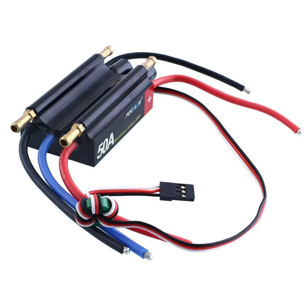 FlyColor 50A 2-6S Lipo водяное охлаждение ESC с 5 V 3ABEC лодка программируемый Бесщеточный