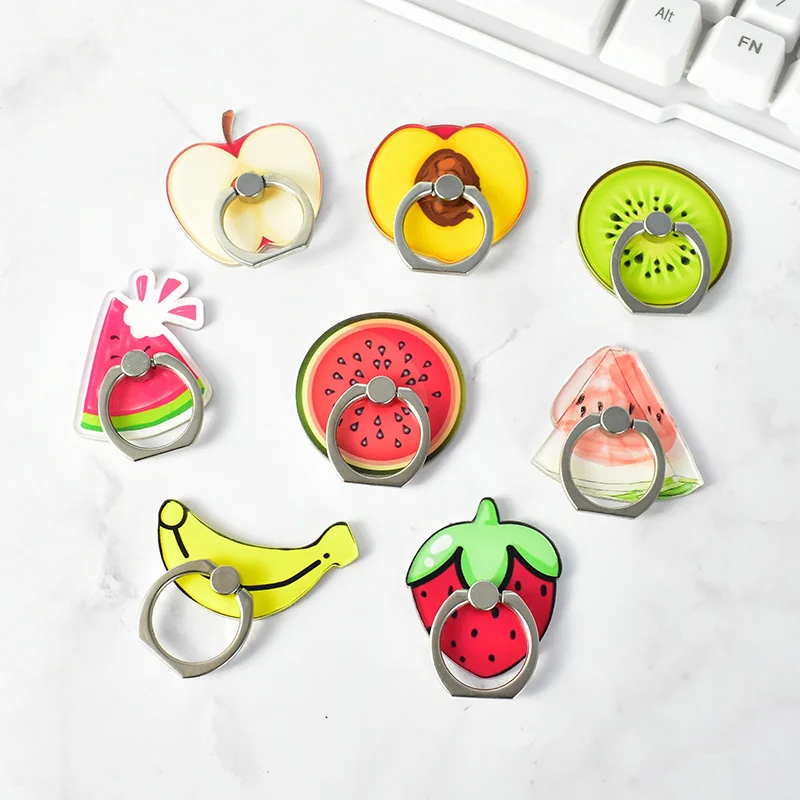 Подставка для мобильного телефона с милым фруктовым кольцом смартфона Kawaii