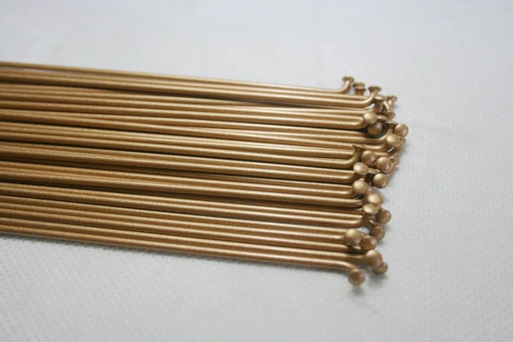 

Pillar SpokesSR 14g J bend spokes 258mm 261 mm gold color 12pcs 36pcs