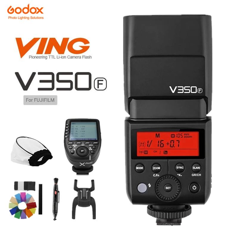 Вспышка Godox V350F TTL 2 4G Беспроводная HSS 1/8000 s со встроенным литий ионным
