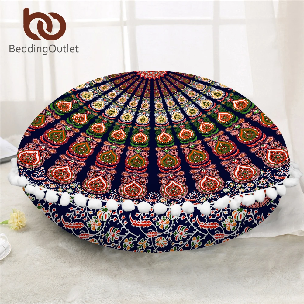 Постельные принадлежности Outlet Круглый Пол наволочка Мандала чехол для подушки в