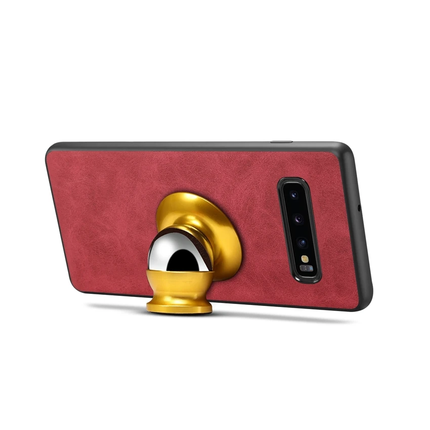 Кожаный чехол на магните для samsung Galaxy S10e 6,5 дюймов поглощения автомобильный подставка для держателя для samsung S10 6,1 дюймов S10 плюс 6,4 дюймов