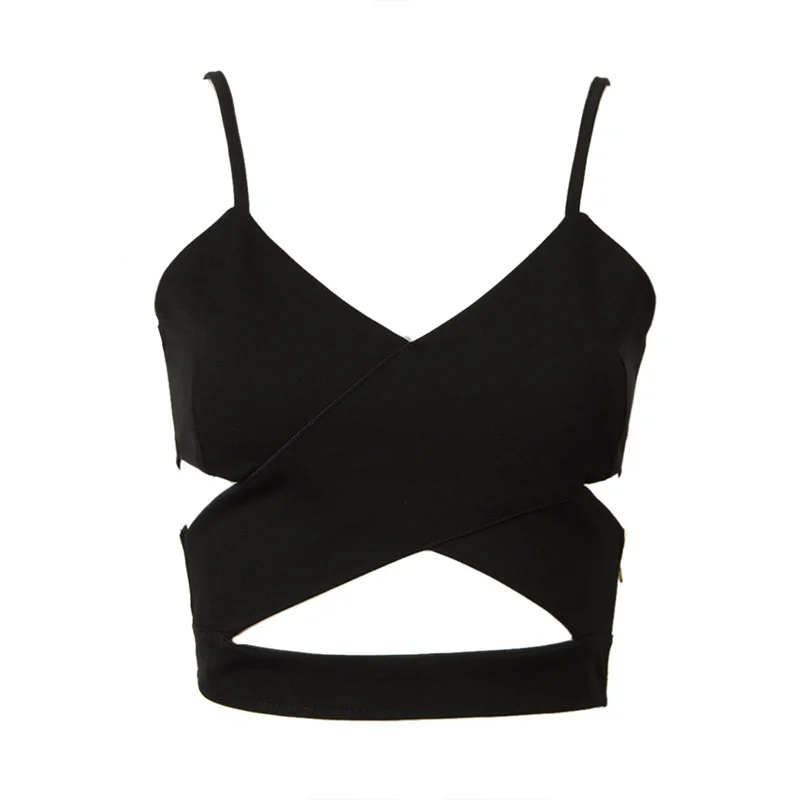 Женские майки и топики летние сексуальные с завязками на спине короткий жилет