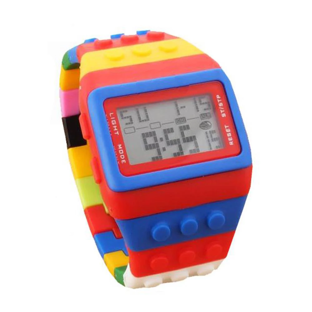 LED Digital Rainbow Band Men Women Sports Watches Water Resistant Casual Wristwatches 2018 New Fashion