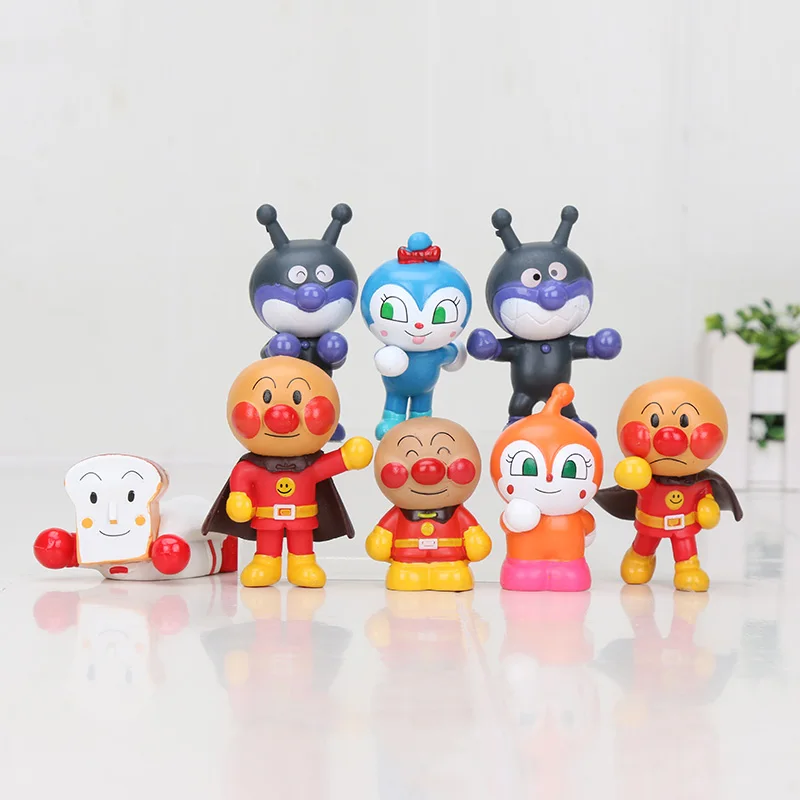 8 шт./компл. японская аниме фигурка мультяшная Soreike Anpanman Фигурка батакозан Сырная