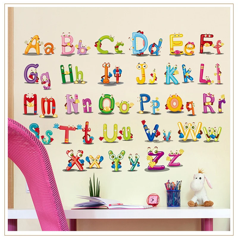 26 шт. наклейка на стену с надписью английском языке для детского сада | Дом и сад