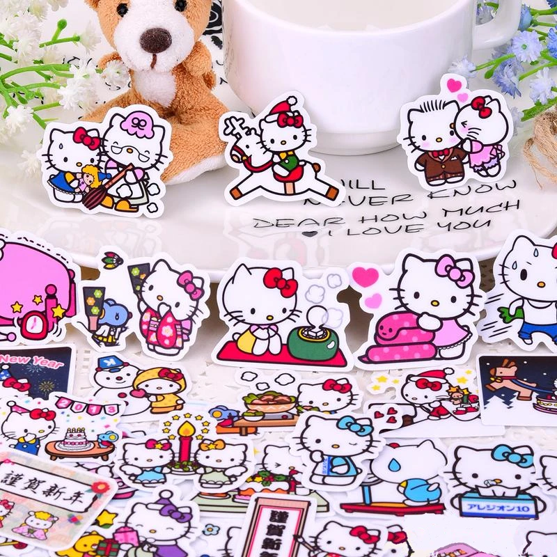 40 шт. милые наклейки kawaii s для планировщиков/DIY скрапбукинга/Водонепроницаемые