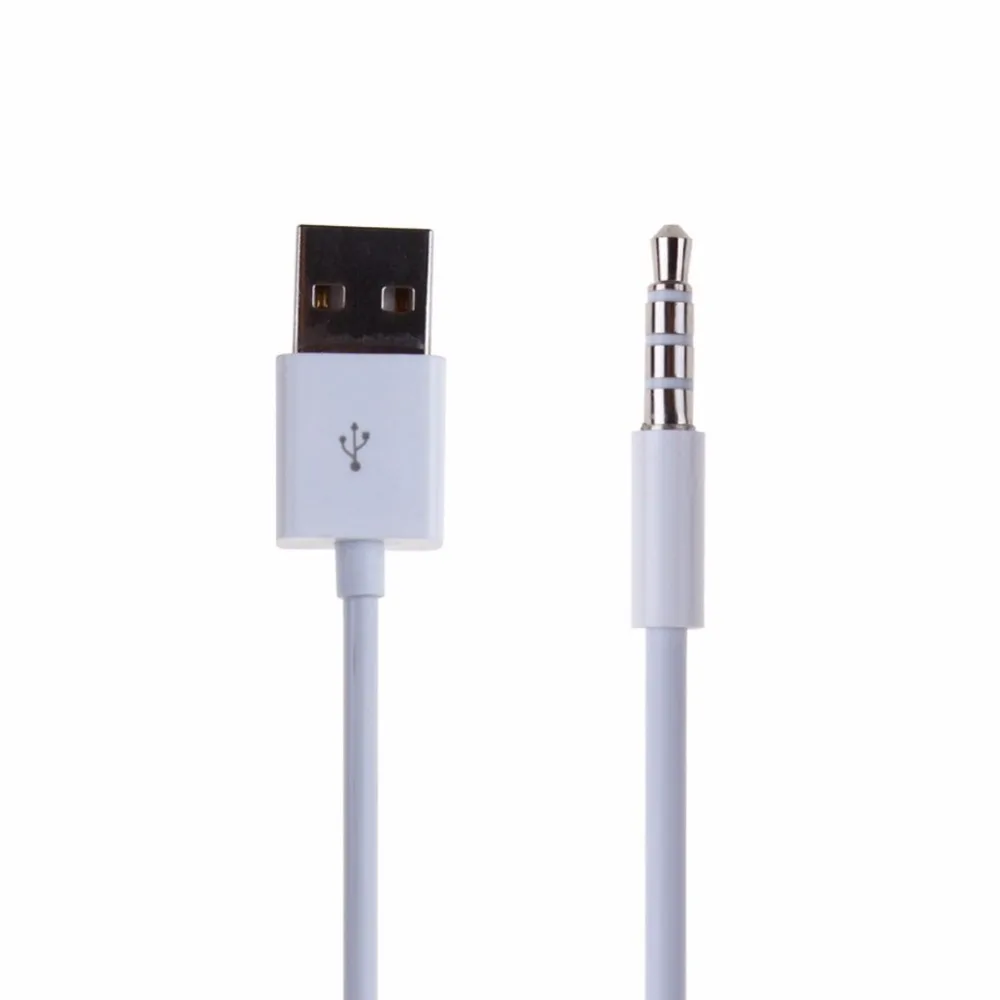 

CableCC USB 2.0 A Male to 3.5mm Male Audio AUX adapter Charge Cable for Apple iPod Shuffle 4th Gen