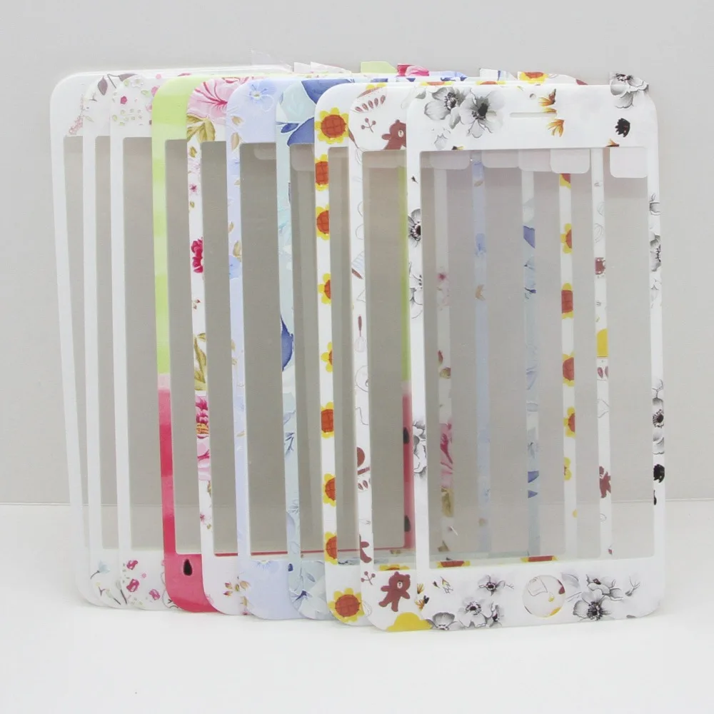 3D красочный узор полное покрытие закаленное стекло Защита экрана для iPhone 6 6S 7 8 Plus