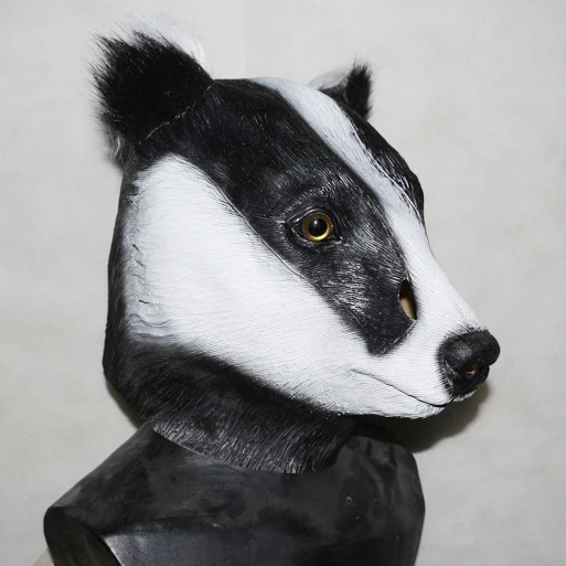 Резиновая маска животного страшная латексная лягушки льва панды волка единорога