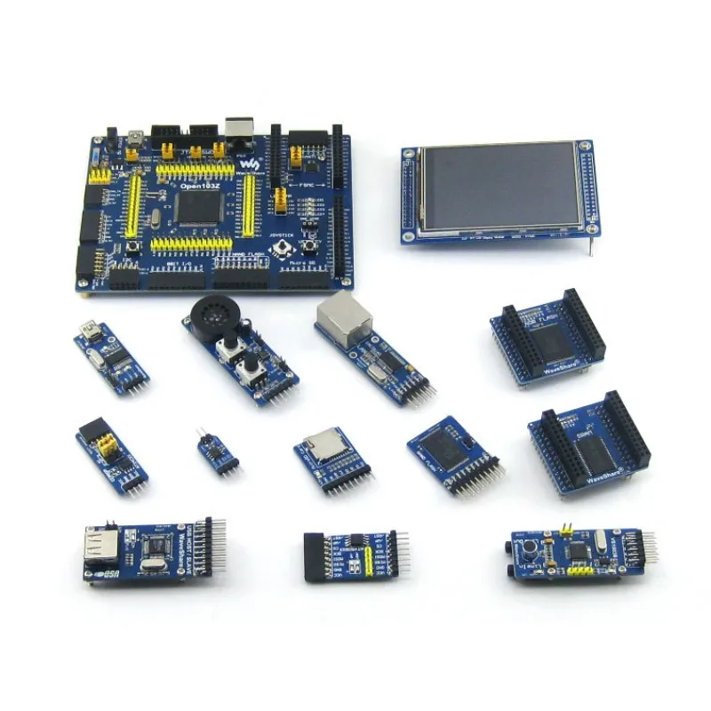 Waveshare Open103Z Pack B STM32F103ZET6 STM32F103 ARM Cortex-M3 STM32 макетная плата + 12 модулей | Компьютеры и