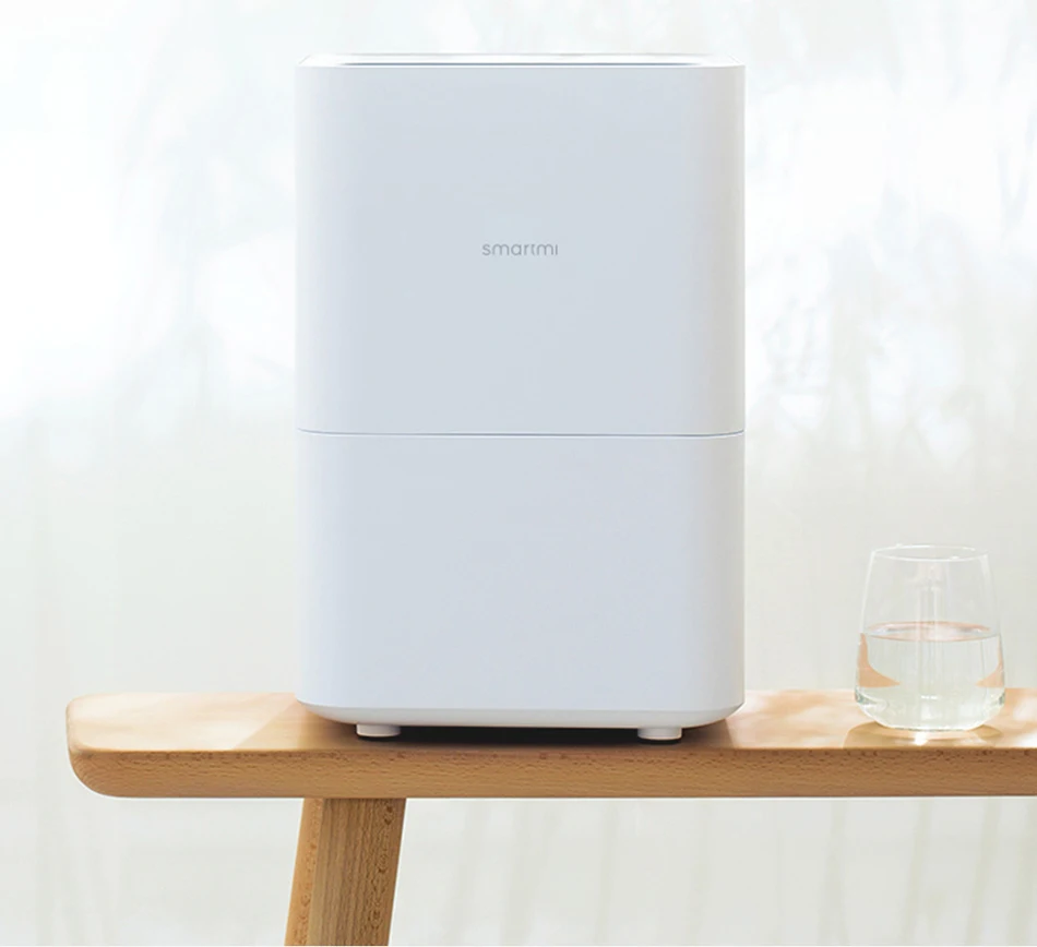 Увлажнитель воздуха Xiaomi Smartmi с чистым испарением, без смога, без тумана, ароматический масляный диффузор, бесшумный увлажнитель, управление с помощью приложения