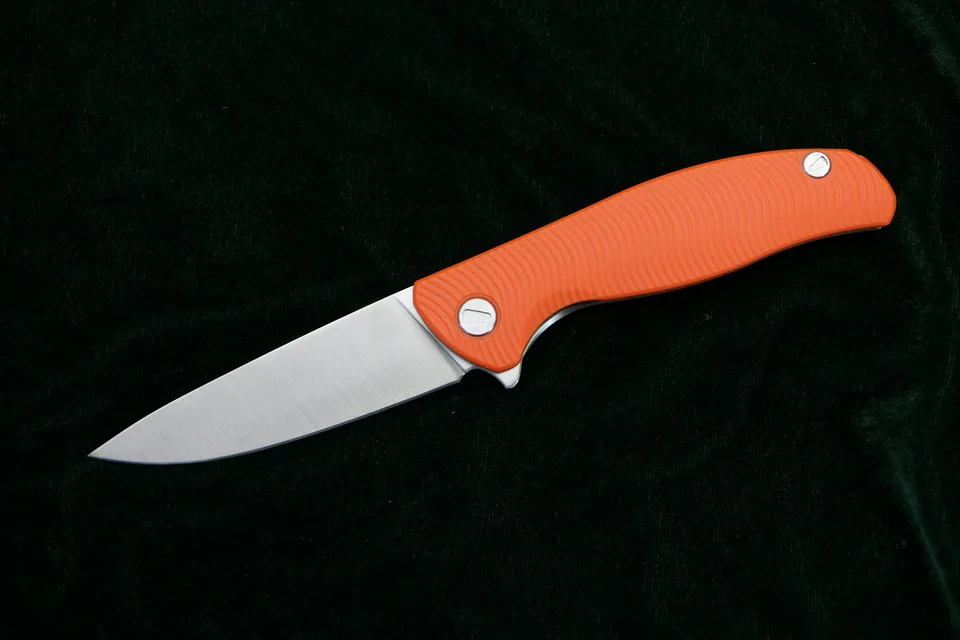 Orange LOVOCOO F3 Флиппер складной нож D2 стальное лезвие нейлоновая ручка из стекловолокна открытый охотничий Походный нож для выживания карманный EDC инструменты - Цвет: Orange
