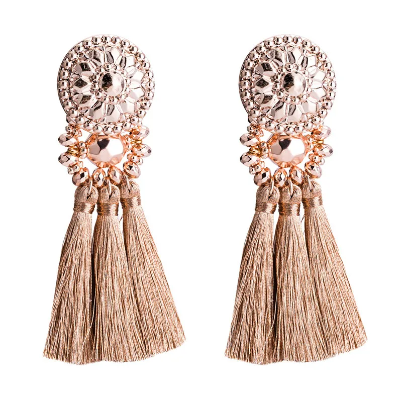 Плетеные серьги из смолы с кисточками для женщин акриловые висячие boucles d'oreilles